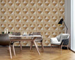 3D Brown Tiles G9705 Wallpaper Wall Murals Removable Self-adhesive Honey - Furniture4Design