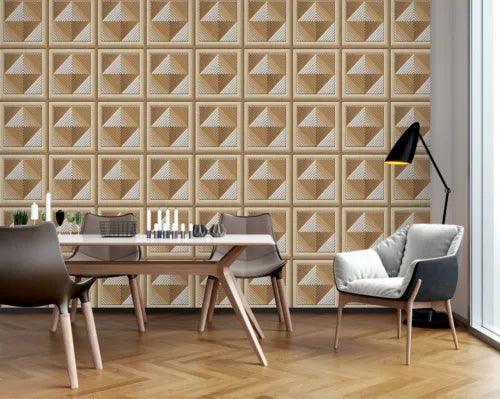 3D Brown Tiles O605 Wallpaper Wall Murals Removable Wallpaper Sticker Fay - Furniture4Design