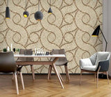 3D Brown Tiles Texture 25734NA Wallpaper Wall Murals Removable Wallpaper Fay - Furniture4Design