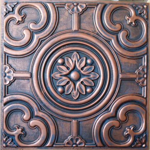 3D ceiling tile 2x2handmade rustic copper decor saloon wall panel PL50 10pcs/lot - Furniture4Design