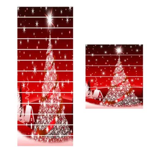 3D Christmas Stair Riser Stickers Wall Stickers Murals Staircase Decals for - Furniture4Design