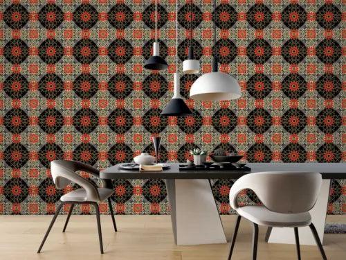 3D Classic Tile Pattern G9348 Wallpaper Wall Murals Removable Self-adhesive Erin - Furniture4Design