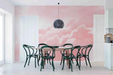 3D Cloud Pink Sunlight Self-adhesive Removeable Wallpaper Wall Mural1 1773 - Furniture4Design