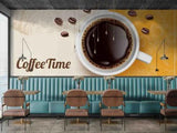 3D Coffee Coffee Bean Letter Self-adhesive Removeable Wallpaper Wall Mural1 2905 - Furniture4Design