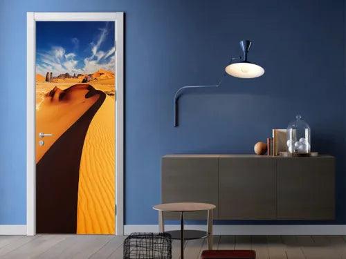 3D Desert Landscape Self-adhesive Living Room Door Murals Wall Stickers Poster - Furniture4Design