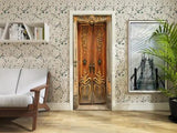 3D Door Sticker Simulation Retro Door Self-Adhesive Mural Decal for Home Hotel - Furniture4Design