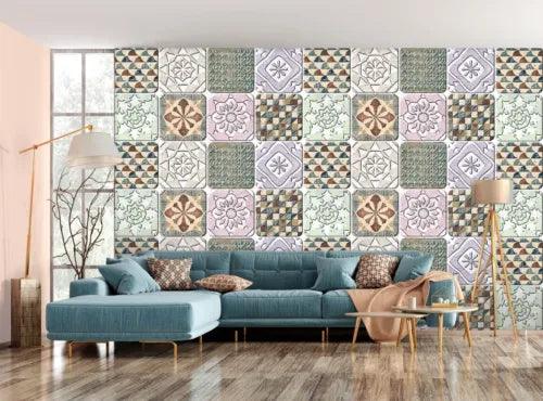 3D Elegant Tile Pattern G3767 Wallpaper Wall Murals Removable Self-adhesive Erin - Furniture4Design