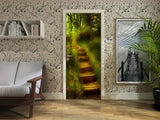 3D Fairy Tale Forest Path Self-adhesive Living Room Door Murals Wall Stickers - Furniture4Design