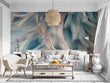 3D Feather Blue Self-adhesive Removeable Wallpaper Wall Mural1 1010 - Furniture4Design