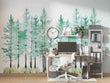 3D Forest Tree Grassland Green Self-adhesive Removeable Wallpaper Wall Mural1 - Furniture4Design