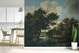 3D Forest Tree River Road Cloud Self-adhesive Removeable Wallpaper Wall Mural1 - Furniture4Design