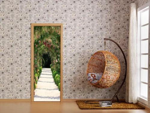 3D Garden Stone Road Self-adhesive Living Room Door Sticker Wall Murals Poster - Furniture4Design