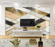 3D Golden Tile ZHU8975 Wallpaper Wall Mural Removable Self-adhesive Zoe - Furniture4Design