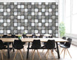 3D Gray Grid Tile G472 Wallpaper Wall Murals Removable Self-adhesive Coco - Furniture4Design