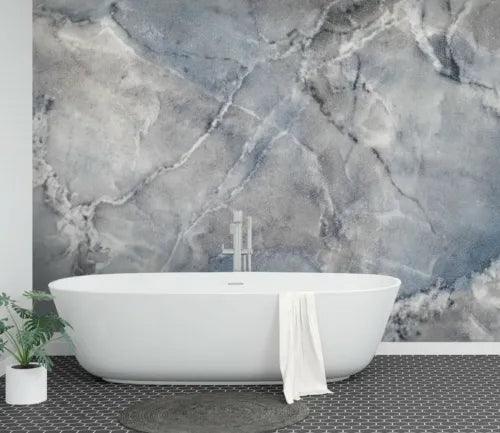 3D Gray Marble ZHU001 Texture Tiles Marble Wallpaper Wall Mural Removable Zoe - Furniture4Design