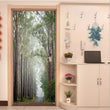 3D Green Forest Self-adhesive Door Stickers Wall Murals Waterproof Door Poster - Furniture4Design