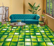 3D Green Tiles 0112NA Floor WallPaper Murals Wall Print 5D AJ WALLPAPER AU Fay - Furniture4Design