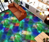 3D Green Tiles 0242NA Floor WallPaper Murals Wall Print 5D AJ WALLPAPER AU Fay - Furniture4Design