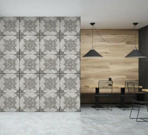 3D Grey Petal Tiles 26393NA Wallpaper Wall Murals Removable Wallpaper Fay - Furniture4Design