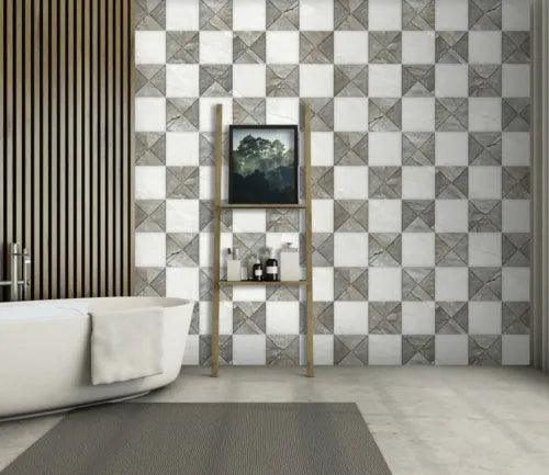 3D Grey Tile 2488NA Wallpaper Wall Murals Wall Paper Wall Print Decal Mural Fay - Furniture4Design