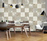 3D Grey Tile Flower 27145NA Wallpaper Wall Murals Removable Wallpaper Fay - Furniture4Design