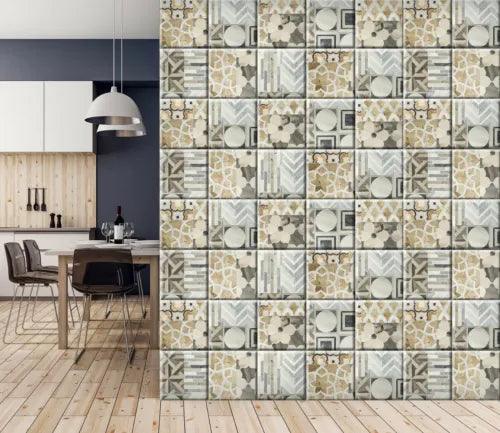 3D Grey Tile Pattern 26354NA Wallpaper Wall Murals Removable Wallpaper Fay - Furniture4Design