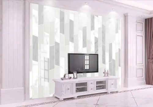 3D Grey White Tiles 50743NA Wallpaper Wall Murals Removable Wallpaper Fay - Furniture4Design