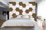 3D Hexagonal Tiles O1555 Wallpaper Wall Murals Removable Wallpaper Sticker Eve - Furniture4Design