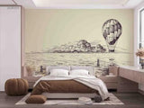 3D Hydrogen Balloon Cloud Sea Self-adhesive Removeable Wallpaper Wall Mural1 - Furniture4Design