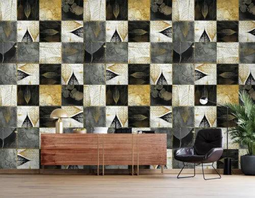 3D Leaf Tiles O559 Wallpaper Wall Murals Removable Wallpaper Sticker Fay - Furniture4Design