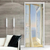 3D Light Window Balcony Self-adhesive Living Room Door Sticker Wall Door Murals - Furniture4Design