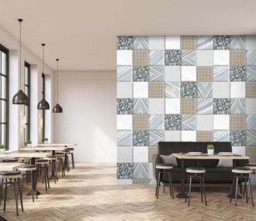 3D Marble Tile Pattern 27163NA Wallpaper Wall Murals Removable Wallpaper Fay - Furniture4Design