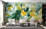 3D Marbling Damaskeen Green Self-adhesive Removeable Wallpaper Wall Mural1 2602 - Furniture4Design