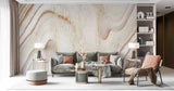 3D Marbling Wave Lvory White Self-adhesive Removeable Wallpaper Wall Mural1 105 - Furniture4Design