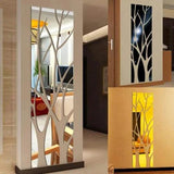 3D Mirror Wall Stickers Tree Branch Pattern Self Adhesive Removable Acrylic New - Furniture4Design