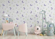 3D Moon Star Leaf Self-adhesive Removeable Wallpaper Wall Mural1 3178 - Furniture4Design