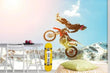 3D Motorbike Person Mountain Self-adhesive Removeable Wallpaper Wall Mural1 1156 - Furniture4Design