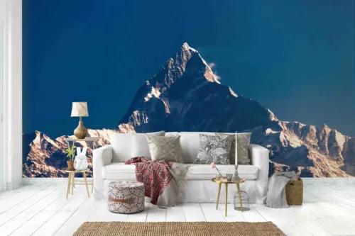 3D Mountain Blue Self-adhesive Removeable Wallpaper Wall Mural1 1131 - Furniture4Design