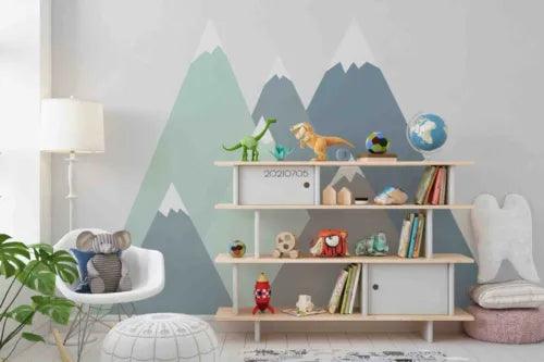 3D Mountain Cloud Sky Self-adhesive Removeable Wallpaper Wall Mural1 3119 - Furniture4Design