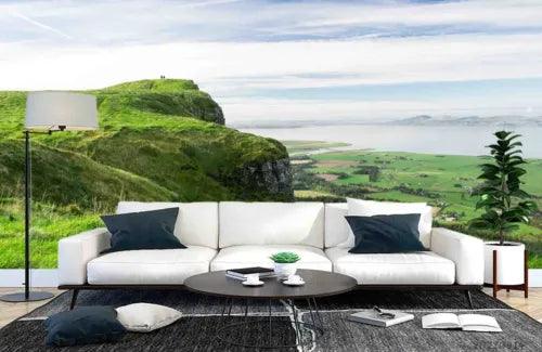 3D Mountain Grassland Road Self-adhesive Removeable Wallpaper Wall Mural1 4168 - Furniture4Design