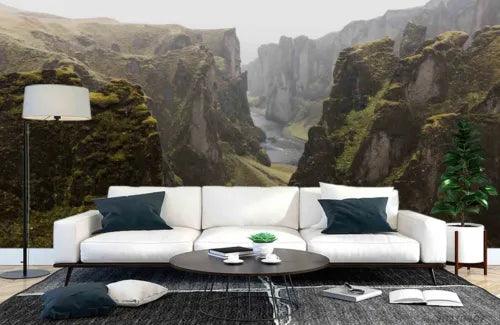 3D Mountain Grassland Sea Self-adhesive Removeable Wallpaper Wall Mural1 3835 - Furniture4Design