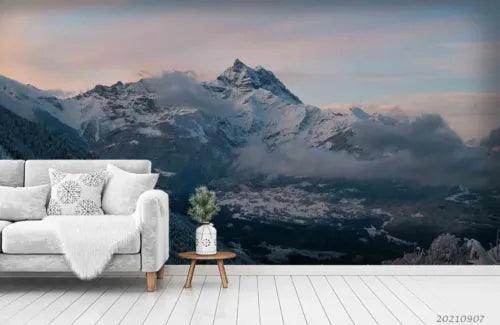 3D Mountain Grassland Sky Self-adhesive Removeable Wallpaper Wall Mural1 3887 - Furniture4Design