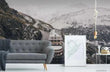 3D Mountain House Road Snow Self-adhesive Removeable Wallpaper Wall Mural1 3924 - Furniture4Design