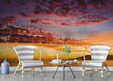 3D Mountain Sea Cloud Sky Wave Self-adhesive Removeable Wallpaper Wall Mural1 - Furniture4Design