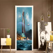 3D Mountain Sea Painting Door Stickers Wall Murals Bedroom Door Murals Home Dec - Furniture4Design