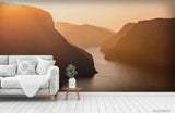 3D Mountain Sea Sky Sunlight Self-adhesive Removeable Wallpaper Wall Mural1 4194 - Furniture4Design