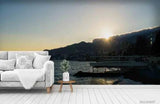 3D Mountain Sea Sunlight House Self-adhesive Removeable Wallpaper Wall Mural1 - Furniture4Design