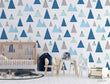 3D Mountain Triangle Wave Point Self-adhesive Removeable Wallpaper Wall Mural1 - Furniture4Design