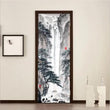 3D Mountains Painting Self-adhesive Living Room Door Murals Wall Stickers Poster - Furniture4Design