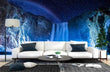 3D Night Mountain Sea Falls Self-adhesive Removeable Wallpaper Wall Mural1 4160 - Furniture4Design